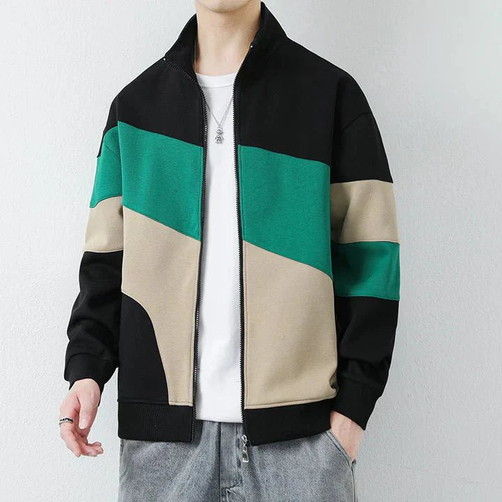 Lucero Color - block Jacket - Hayes Carter