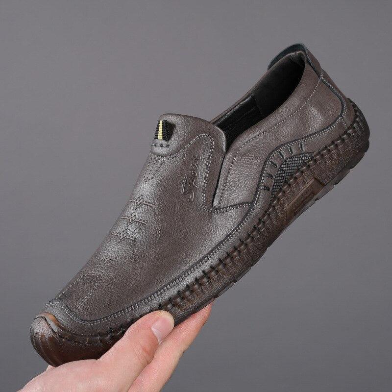 Sapato Mocassim Iron Couro Titanium - Frete Grátis Rinove