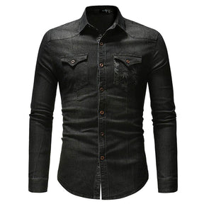 Camisa Masculina Jeans Grecce - Loja Rinove