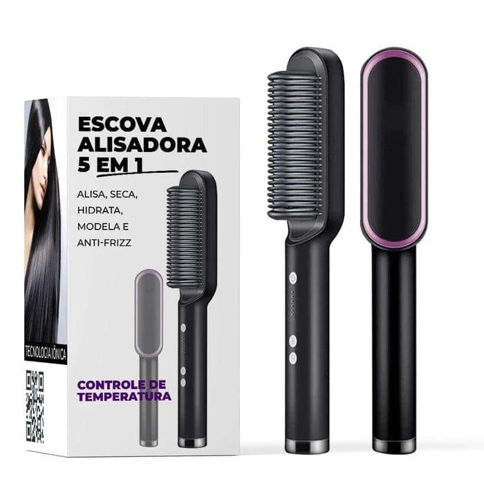 Escova Hairliss Titanium - Bivolt (3 em 1 Alisa, Seca e Modela) - Rinove Store