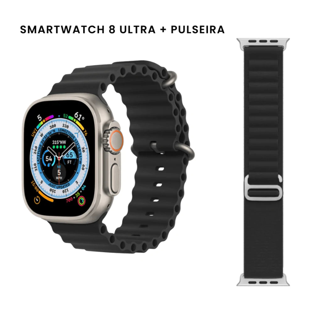 Smartwatch Iwo 16 Series 8 Ultra + Pulseira - Loja Rinove